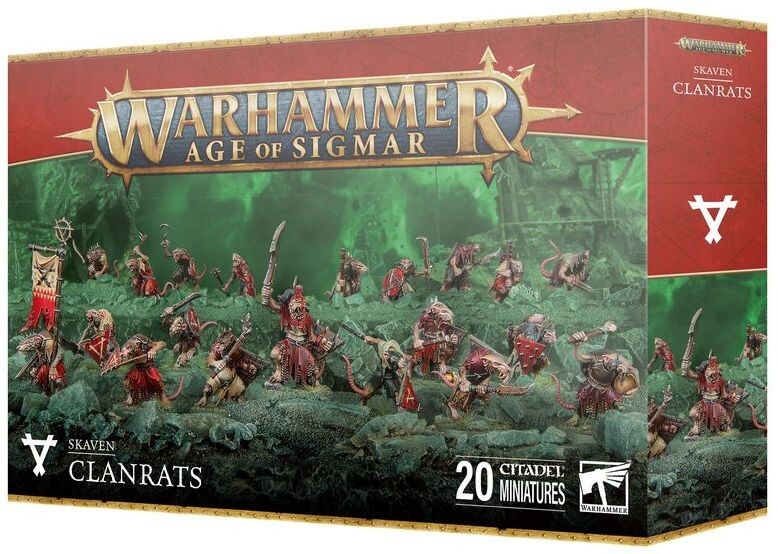 20 Clanrats Skavens (Skaventide) Warhammer Age Of Sigmar - Sur Sprue, Occasion | Figurines Skaven Games Workshop
