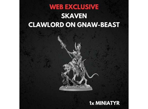 Skaven Clawlord on Gnaw-beast Warhammer Age of Sigmar