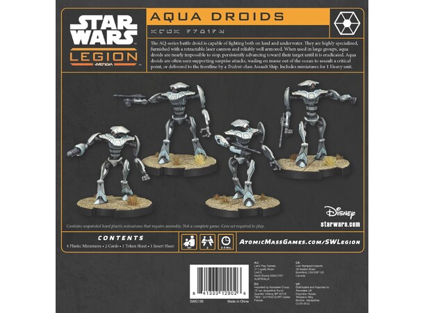 Star Wars Legion Aquad Droids Expansion Utvidelse til Star Wars Legion 