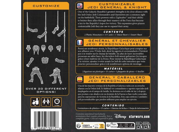 Star Wars Legion Customizable Jedi General and Knight 