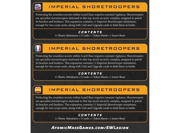 Star Wars Legion Imperial Shoretroopers 