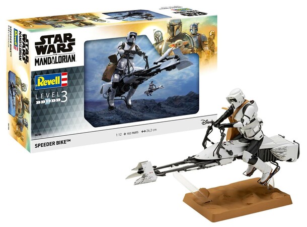 Star Wars Speeder Bike The Mandalorian Revell 1:12 Byggesett