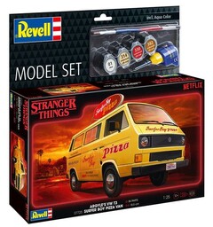 Stranger Things VW T3 Bus Surfer Boy Revell 1:25 Byggesett
