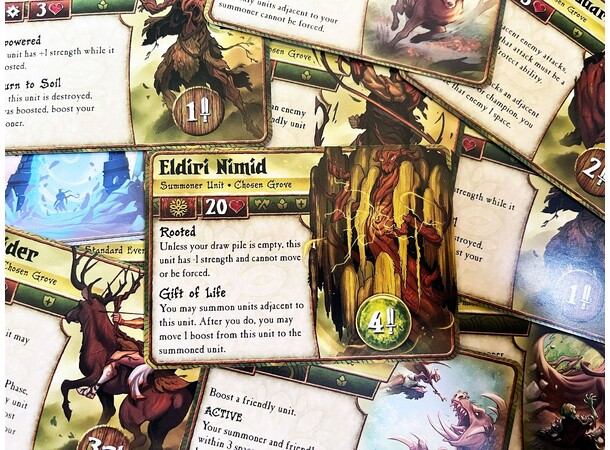 Summoner Wars Chosen Grove Expansion Faction Deck till Summoner Wars 