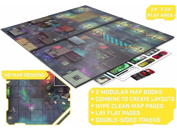 The Cyberpunk Set Battle Maps and Tokens 