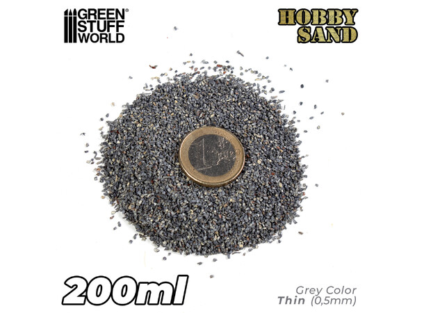 Thin Hobby Sand - Dark Grey 200ml Green Stuff World 