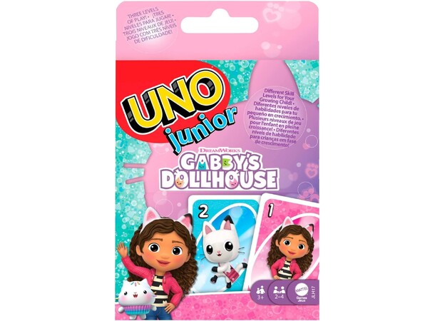 UNO Junior Gabbys Dollhouse Kortspel 