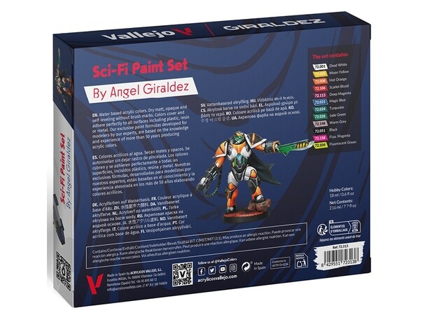 Vallejo Game Color Sci-Fi Paint Set 