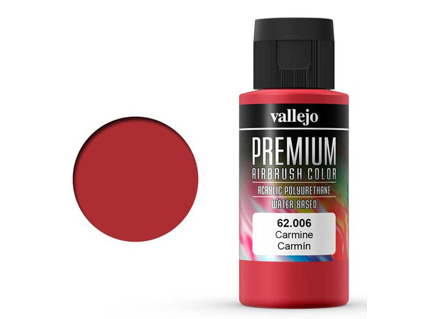 Vallejo Premium Carmine 60ml Premium Airbrush Color