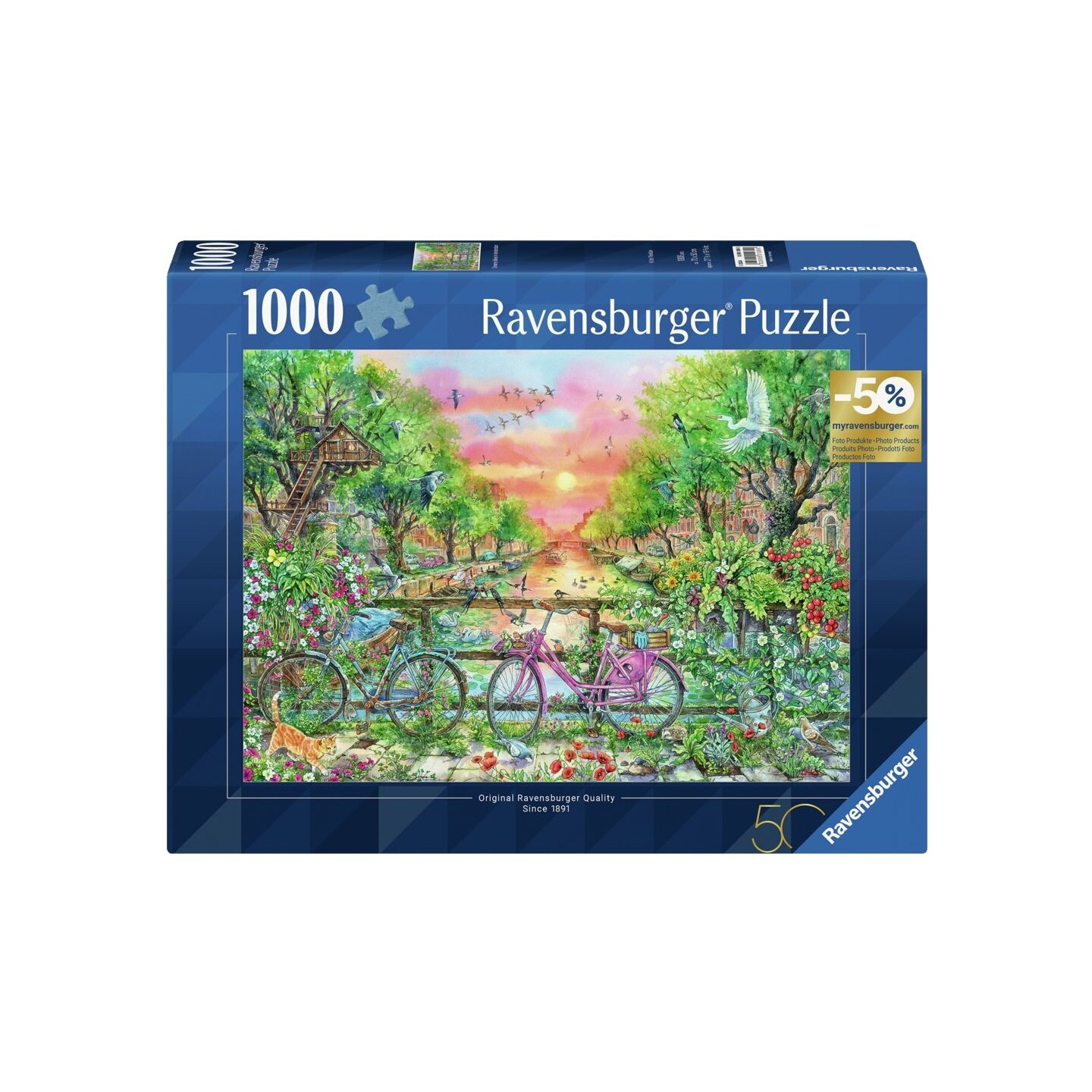 Dreamy Bikes in Amsterdam 1000 biter Puslespill - Ravensburger Puzzle