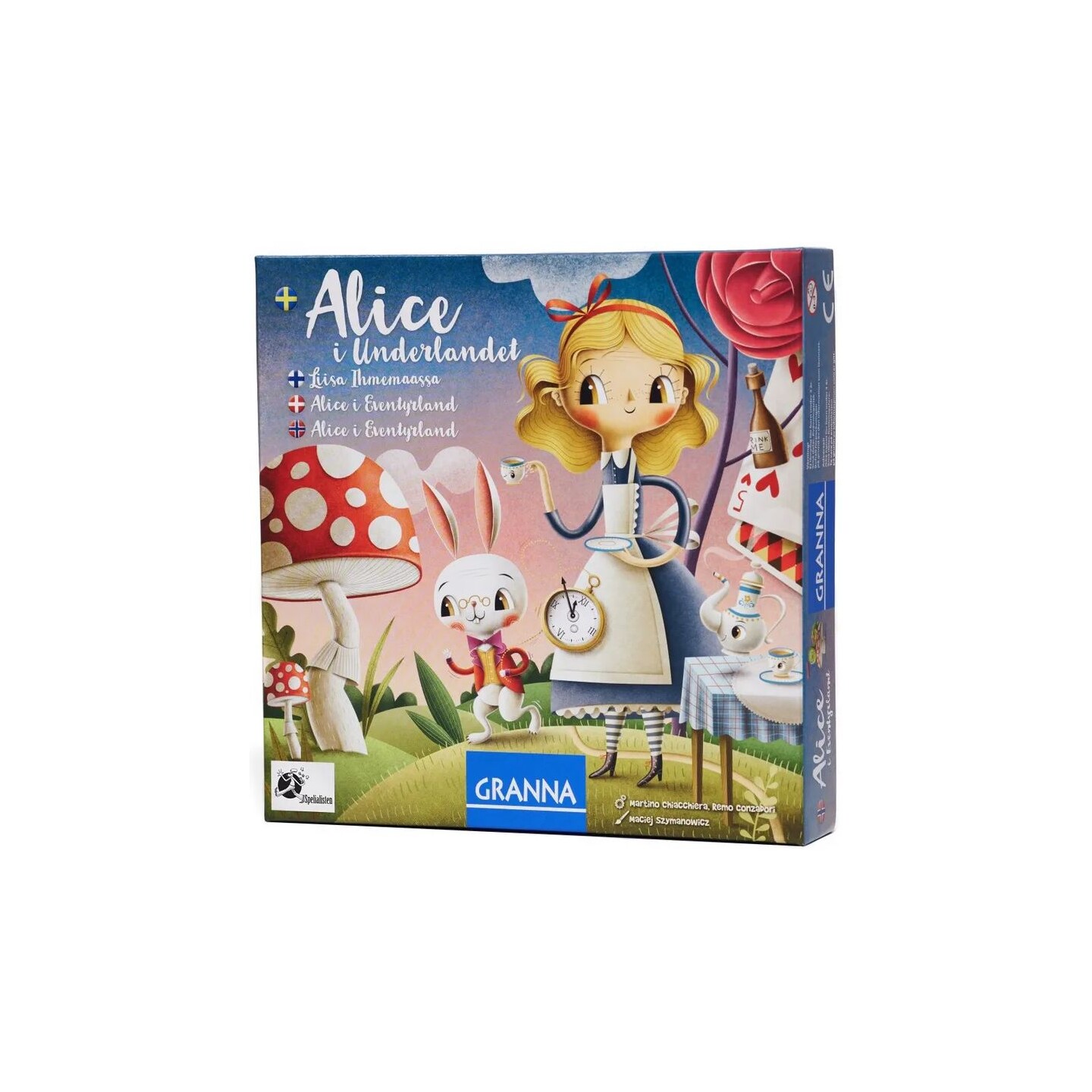 Alice i Eventyrland Brettspill Norsk utgave