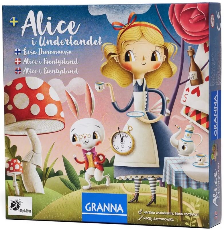 Alice i Eventyrland Brettspill Norsk utgave