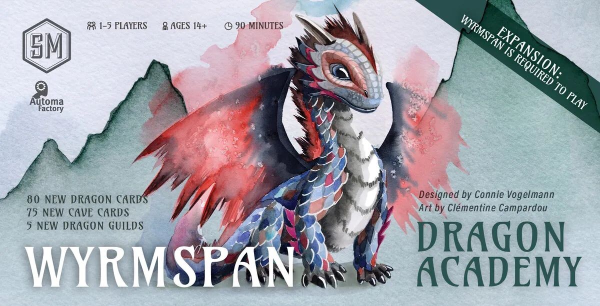Wyrmspan Dragon Academy Expansion Utvidelse til Wyrmspan