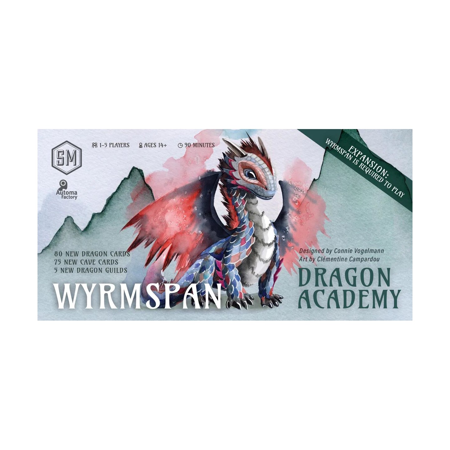 Wyrmspan Dragon Academy Expansion Utvidelse til Wyrmspan