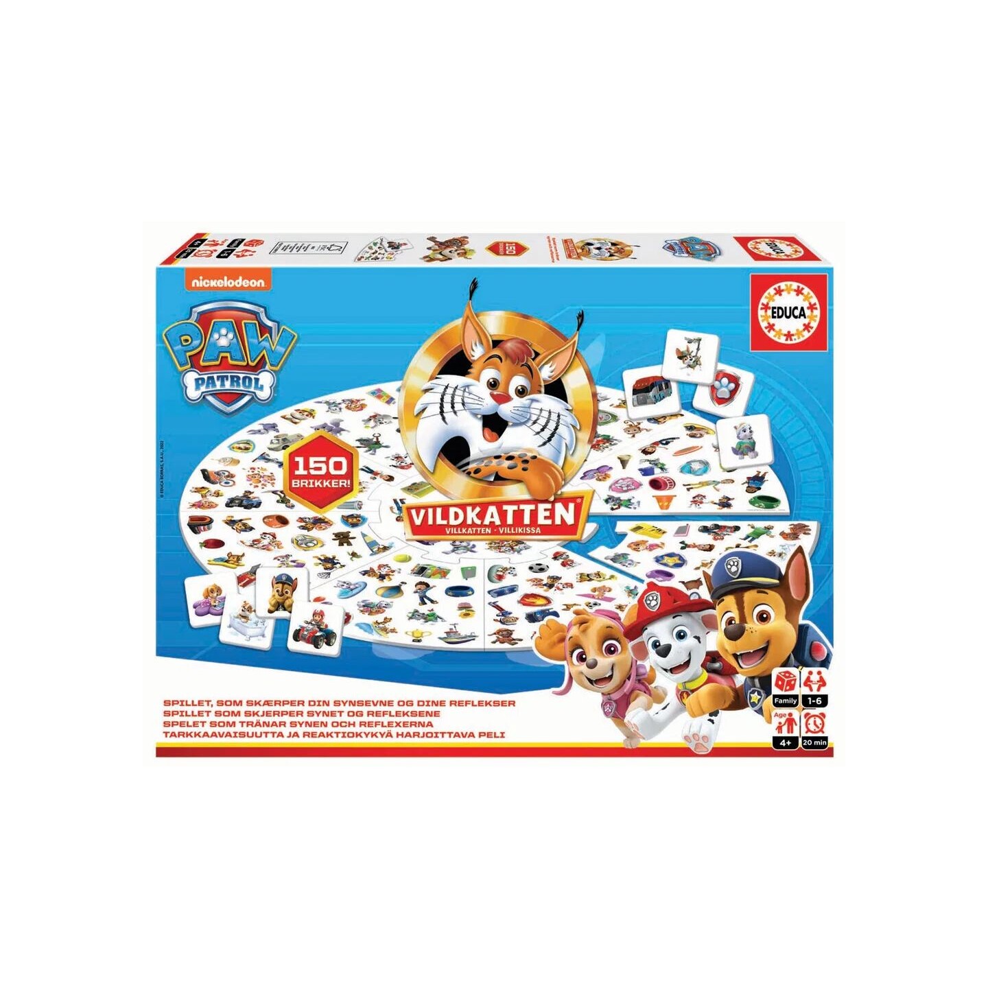 Villkatten Paw Patrol Brettspill Norsk utgave