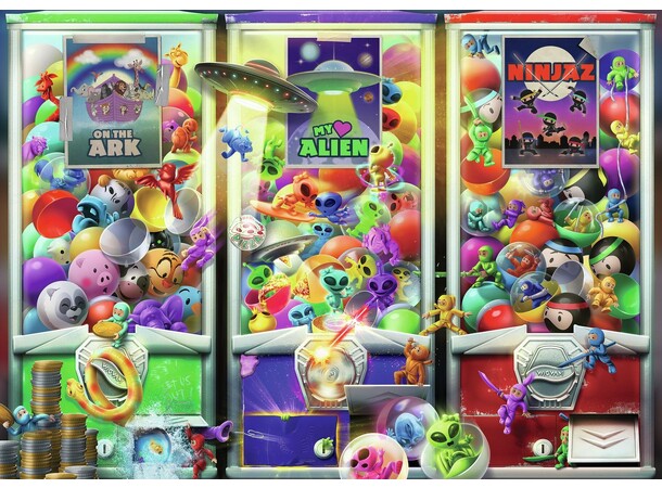 Animals Aliens & Ninjas 1000 biter Ravensburger Puzzle Puslespill 