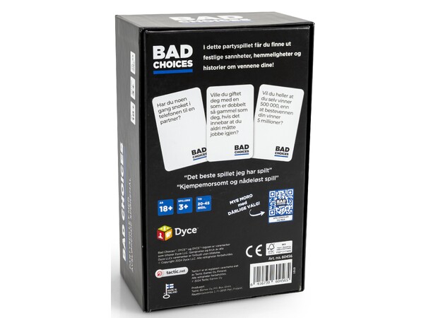 Bad Choices Partyspill Norsk utgave 
