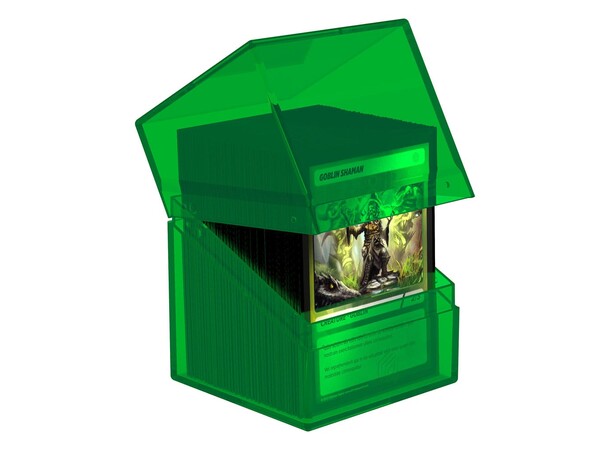 Boulder 100+ Clear Emerald Ultimate Guard Card Box 