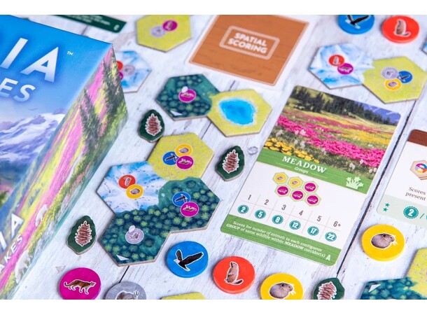 Cascadia Alpine Lakes Brädspel Svensk utgåva 