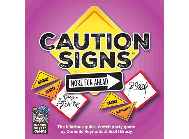 Caution Signs More Fun Ahead Partyspill 