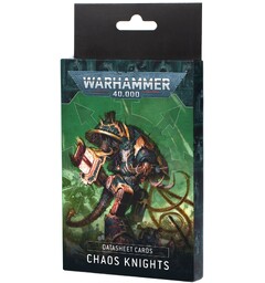 Chaos Knights Datasheet Cards Warhammer 40K