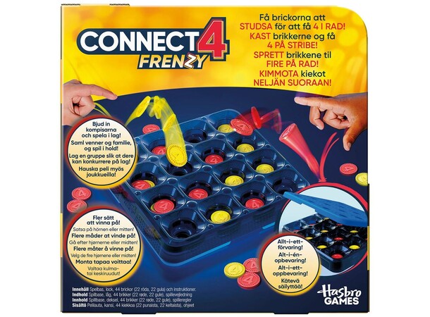 Connect 4 Frenzy Brettspill Norsk utgave 