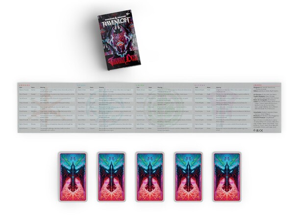 D&D Ravenloft Tarokka Deck 2026 Updated Deck 