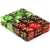 Dice Counters - 12 stk (Rød/Grønn) 