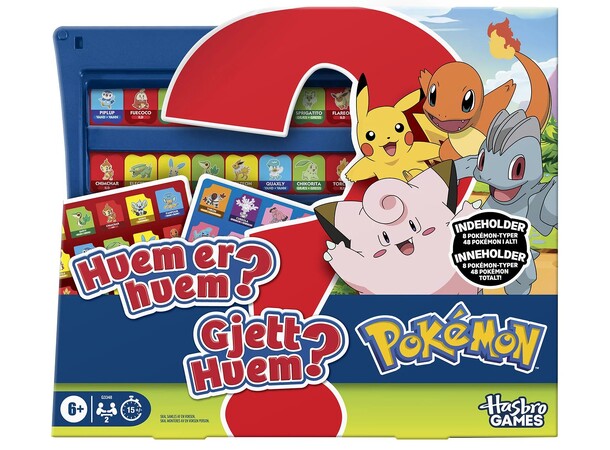 Gjett hvem Pokemon Brettspill Norsk utgave 