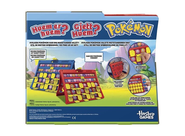 Gjett hvem Pokemon Brettspill Norsk utgave 