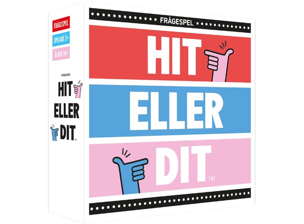 Hit eller dit Partyspel Svensk utgåva 