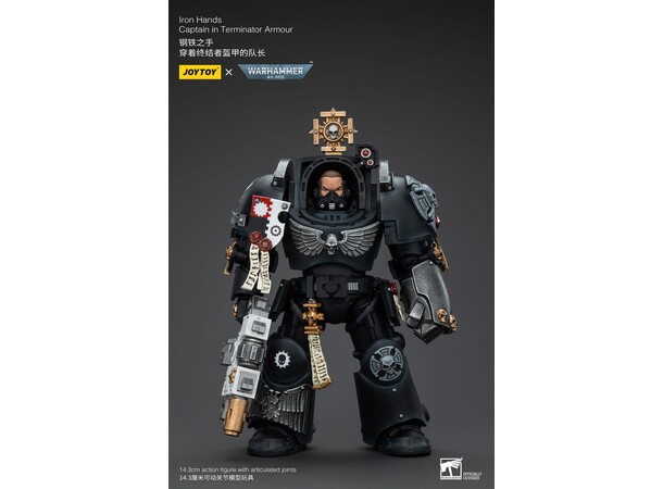 Iron Hands Captain in Terminator Armour Warhammer 40K Action Figure 