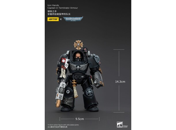 Iron Hands Captain in Terminator Armour Warhammer 40K Action Figure 