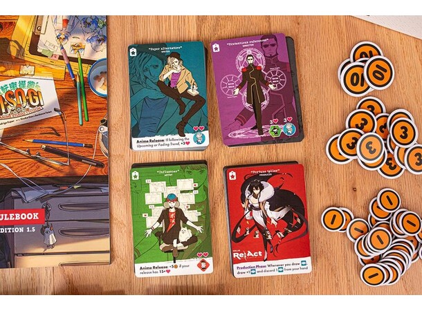 Jisogi Anime Studio Tycoon Brettspill 