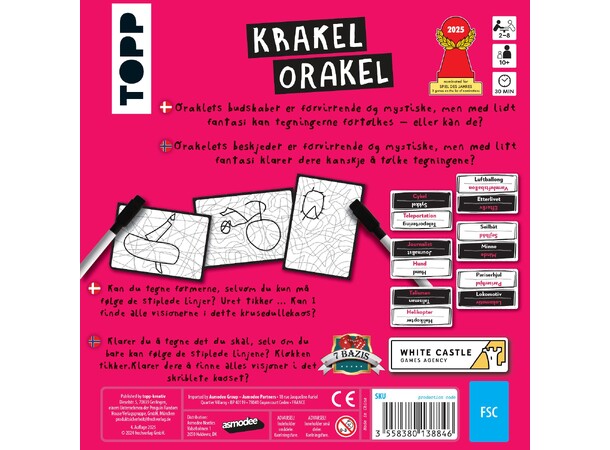 Krakel Orakel Brettspill Norsk utgave 