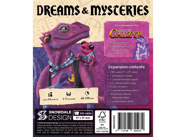 Lands of Galzyr Dreams & Mysteries Exp Expansion till Lands of Galzyr 
