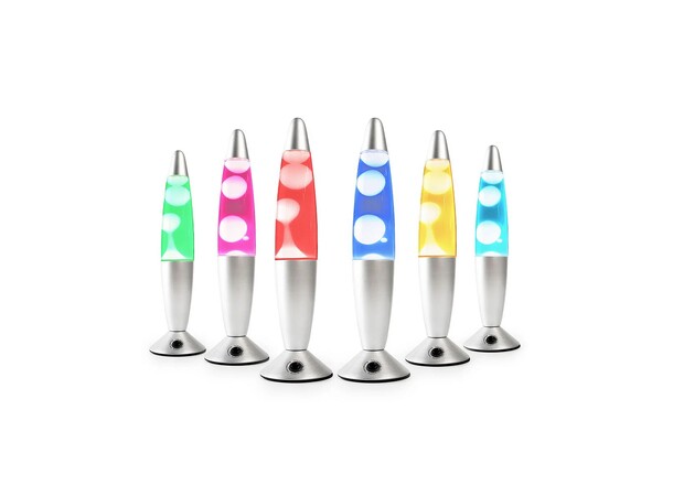 Lava Lampe 34cm Flerfarget LED 
