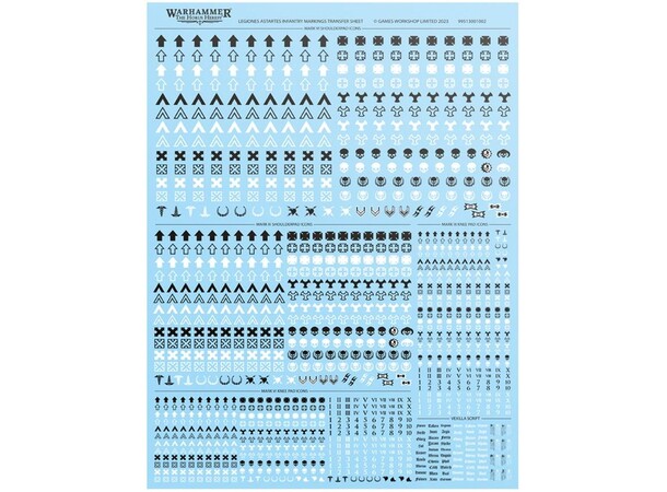 Legiones Infantry Transfer Sheet The Horus Heresy 