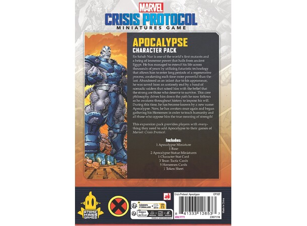 Marvel Crisis Protocol Apocalypse Exp Expansion till Marvel Crisis Protocol 