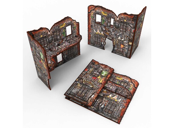 Matched Play Large L-Shaped Ruin Orks Pre-Painted - Green Stuff World 