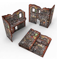 Matched Play Large L-Shaped Ruin Orks Pre-Painted - Green Stuff World
