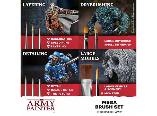 Mega Brush Set Army Painter - 2025 