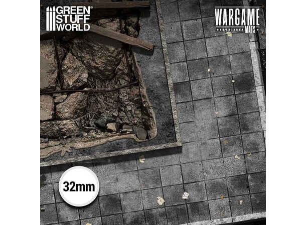 Neoprene Mat 4x6 Ground Zero District Green Stuff World - 120 x 180 cm 