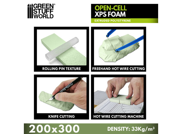 Open-Cell XPS Foam 6mm Green Stuff World 