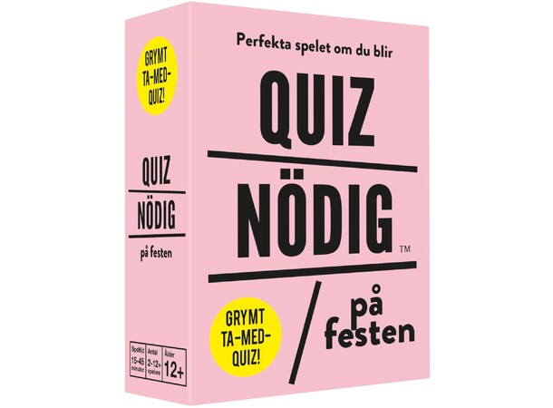 QuizNödig På festen Partyspel Svensk utgåva 