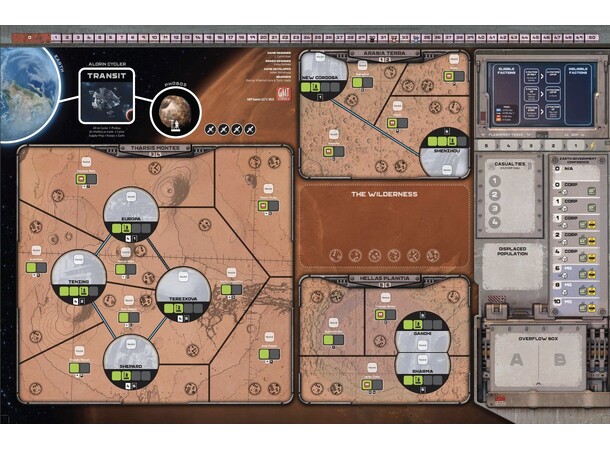 Red Dust Rebellion Brädspel 