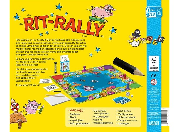 Rit Rally Brädspel Svensk utgåva 