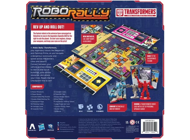 Robo Rally Transformers Brettspill 