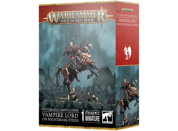 Soulblight Gravelords Vampire Lord On Nightmare Steed - Age of Sigmar 