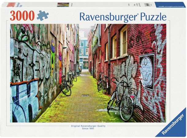 Street Art in Amsterdam 3000 biter Puslespill - Ravensburger Puzzle 